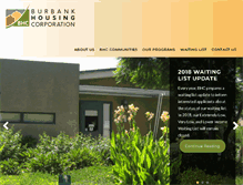 Tablet Screenshot of burbankhousingcorp.org
